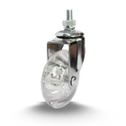 Rodízio para Móveis Silicone sem Freio Incolor 50mm até 40kg Colson