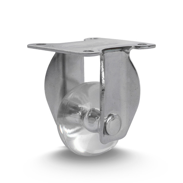 Rodízio para Móveis Silicone sem Freio Transparente 35mm até 30kg Colson