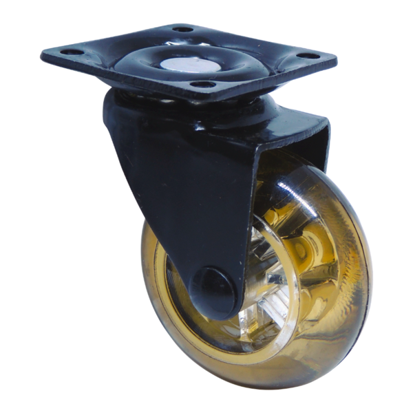 Rodízio Preto Com Fumê Rc 50mm 40 Kg Italy Line Preto - 40kg