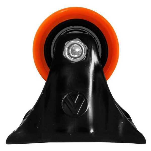 Rodízio Pvc Laranja 1.5/8" 41mm Fixo - A09110-f - Ajax