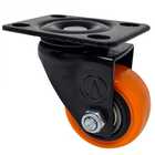 Rodízio Pvc Laranja 1.5/8" 41mm Giratório - A09110-g - Ajax