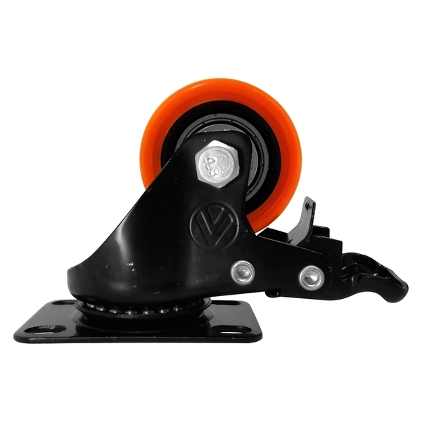 Rodízio Pvc Laranja 1.5/8