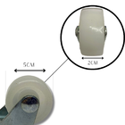 Rodízio Rodinha Giratório Placa Base Aço Fixo Roda Nylon Diâm