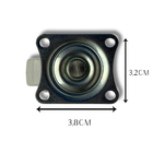 Rodízio Rodinha Giratório Placa Base Aço Roda Nylon Diâmetro