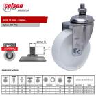 Rodízio Série 12 Inox Espiga 101mm - Nylon 170kg - Colson - 4