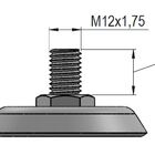 Rodízio Série 12 Inox Espiga Com Freio 76mm - Nylon 150kg - C