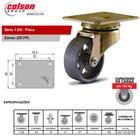 Rodízio Série 1.5/8" 41mm Freezer Placa  Zamac 150kg - Colson