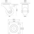 Rodizio Soprano Pratice Transp C/freio 035mm 06080.2035.10