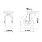 Rodizio Soprano Pratice Transp S/freio 050mm 06080.3050.10