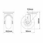 Rodizio Soprano Pratice Transp S/freio 050mm 06080.3050.10