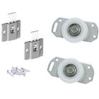 Rodízios Porta Correr Roda 40 Mm Guia Superior Mola 35kg