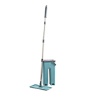 Rodo Flat Mop Balde Lava Seca Profissional 2 Refis Aço Inox T