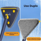 Rodo Mop Mágico Triangular Giratório