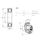 Rolamento De Esferas 6200-zz-c3