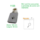 Roldana 1126 Tipo Carrinho Para Vidro Temperado Blindex