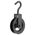 Roldana 120mm Metal e Plástico Preto Vonder