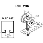Roldana 2u p/ portas e janelas de correr Guia Stanley 2 Rodas