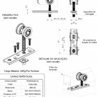 Roldana 2u p/ portas e janelas de correr Guia Stanley 2 Rodas