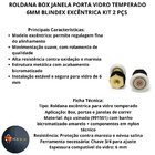 Roldana Box Janela Porta Vidro Temperado 6mm Blindex Excêntri