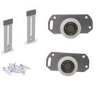 Roldana C/ Rolamento Guarda Roupa Guia Superior Metal 35 Kg