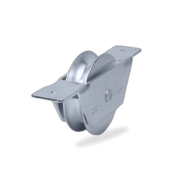 Roldana Canal "u" 3 Pol 76mm Aço 1020 C/ Suporte Aberto C/rol