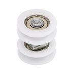 Roldana Côncava Embutir para Porta de Correr 20kg Aço Polido 2 peças