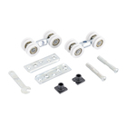 Roldana Côncava Embutir para Porta de Correr 40kg Aço Polido 2 peças