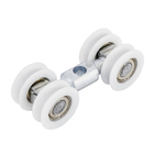 Roldana Côncava Embutir para Porta de Correr 40kg Aço Polido 2 peças