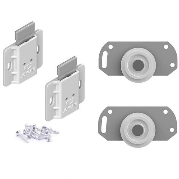 Roldana De Correr Guarda Roupa C/ Guia Mola Metal 1 P