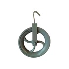 Roldana De Ferro Com Gancho - 180 Kg 18cm