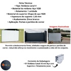 Roldana Em Aço 4" Canal (v) Com Suporte E Rolamento Porta Por