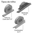 Roldana Ferro Maciça 50mm (2') Para Portão - Fabricação Cnc -