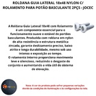 Roldana Guia Lateral 18x48 Nylon C/rolamento Portao Basculant
