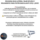 Roldana Guia Lateral 18x48 Nylon C/rolamento Portao Basculant