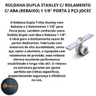 Roldana Guia Trilho Stanley 2 Rodas C/rolamento Rebaixo Aba 1
