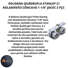 Roldana Guia Trilho Stanley 4 Rodas C/rolamento Concavo 1/18"