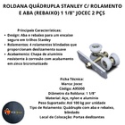 Roldana Guia Trilho Stanley 4 Rodas C/rolamento Rebaixo Aba 1