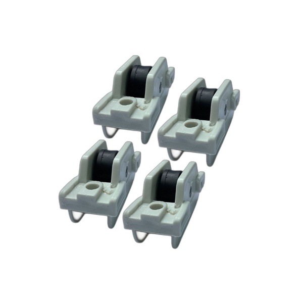 Roldana Janelas Portas Linha-25 "reta/lisa" Sem Rolamento Kit