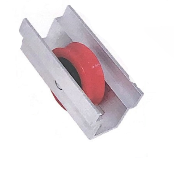 Roldana Linha-30 Em V C/ Cavalete Aluminio C/ Rolamento Kit 2