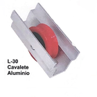 Roldana Linha-30 Em V C/ Cavalete Aluminio C/ Rolamento Kit 2