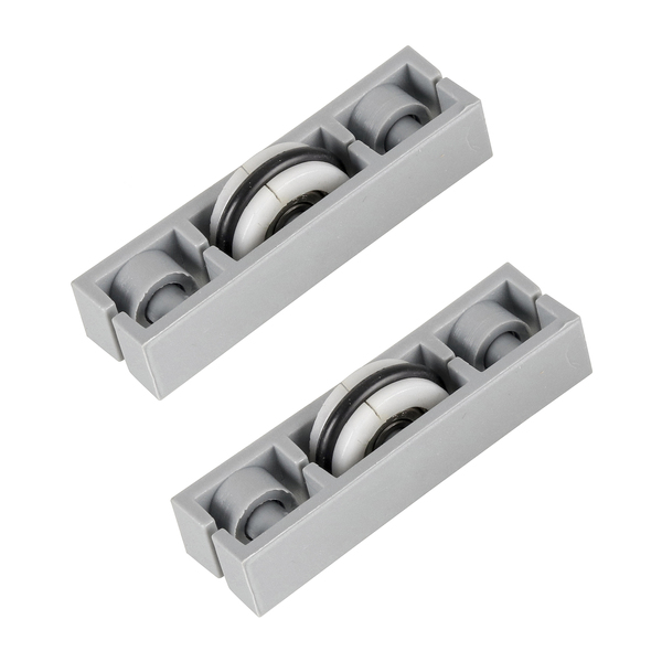Roldana para Balcões e Pequenos Armários 19,5mm até 20kg Nylon 2 peças