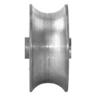 Roldana Para Portão 100mm Tubo, Maciça De Ferro Fundido Com R