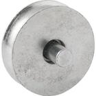 Roldana Para Portão 3" Tipo U Aço Zincado R.pino - Vonder