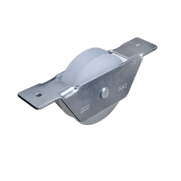 Roldana Portao 2 Pol Nylon Canal "v" C/ Rolamento Cavalete Al