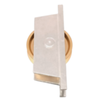 Roldana Portao 50mm Latao Em "v" 90 Graus Cavalete Aluminio Al