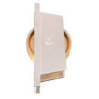 Roldana Portao 50mm Latao Em "v" 90 Graus Cavalete Aluminio Al