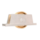 Roldana Portao 50mm Latao Em "v" 90 Graus Cavalete Aluminio Al