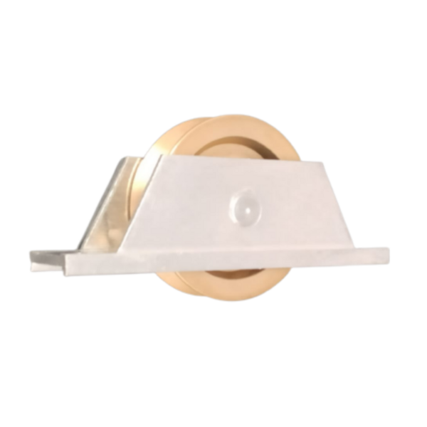 Roldana Portao 60mm Latao Em "v" 90 Graus Cavalete Aluminio Al