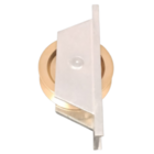 Roldana Portao 60mm Latao Em "v" 90 Graus Cavalete Aluminio Al