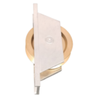 Roldana Portao 60mm Latao Em "v" 90 Graus Cavalete Aluminio Al